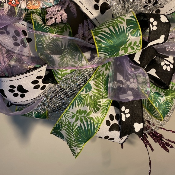 Dachshund fern wreath - Picture 5 of 11